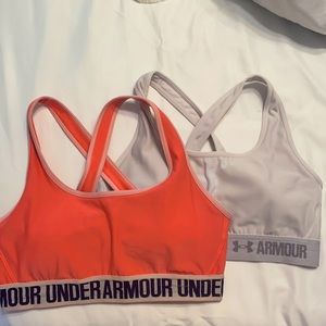 2 Under Armor Sports Bras with padding